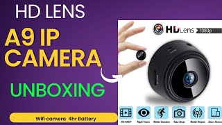 A9 Mini Camera WIFI HD 1080p Wireless IP Camera Setup And Tutorial Review Test and Unboxing 2023 [upl. by Victorie70]