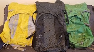 Comparing My Trail Light 50 Backpack to Golite Jam 50 [upl. by Allecram]