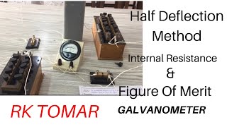 Half deflection method  Resistance and Figure of merit of Galvanometer  galvanometer  Rktomar [upl. by Atwekk179]