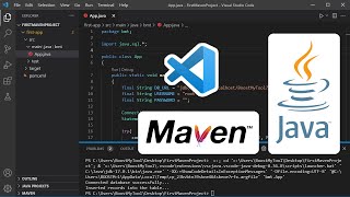 Create Your First Java Project using Maven and Visual Studio Code 2021  Add JAR to Maven Project [upl. by Anenahs]