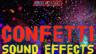 Confetti Sound Effects  Confetti Pop With Yay Sound  Sound Of Confetti Popping Party Celebration [upl. by Rohpotsirhc]