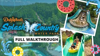 Dollywoods Splash Country Water Park Tour All Slides [upl. by Va]