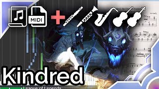 Kindred Theme  League of Legends Synthesia Piano Tutorial [upl. by Chubb364]