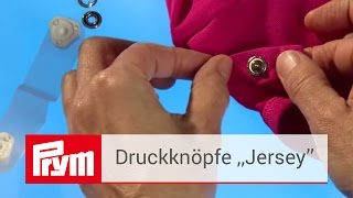 JerseyDruckknöpfe von Prym  Nähfreie Druckknöpfe in verschiedenen Farben [upl. by Eiznekam]