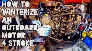 How to Winterize an Outboard Motor 4 Stroke [upl. by Rivy67]