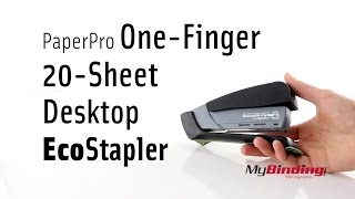 PaperPro One Finger 20 Sheet Desktop ECOstapler [upl. by Franz]