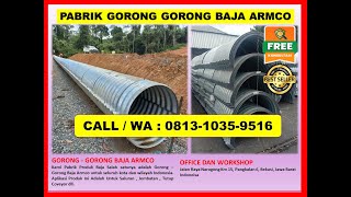 Proses Instalasi Gorong Gorong Baja Armco Nestable Flange E 100 [upl. by Seuqram]