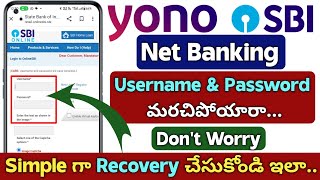 How to Recover Your SBI Net Banking Username And Password In Telugu [upl. by Nylodam]