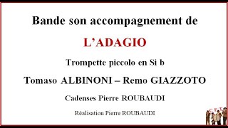 Accompagnement à l’orgue de l’Aadagio d’ALBINONI par Remo GIAZZOTO pour trompette piccolo en Si b [upl. by Nnyrat702]