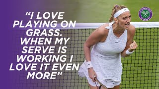 Petra Kvitova is quotready for some pressquot after Third Round victory  Wimbledon 2023 [upl. by Infield]