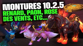 Les Nouvelles Montures du Patch 1025  WOW Dragonflight [upl. by Aleacin762]