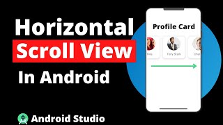 Horizontal ScrollView in Android Studio  Horizontal ScrollView in Android Example  ScrollView [upl. by Ttenaej]