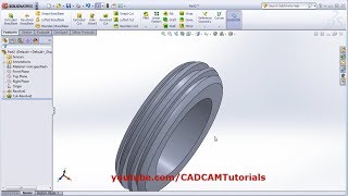 SolidWorks Revolved Boss Base  SolidWorks Revolved Cut  SolidWorks Tutorials for Beginners  9 [upl. by Maccarthy]