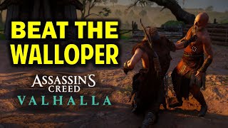 How to Beat the Walloper  Assassins Creed Valhalla Grantebridgescire Mystery Fist Fight [upl. by Ahsinuq757]