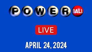 Powerball Live Tonight Drawing April 24 2024  Powerball drawing results today live [upl. by Rikahs]