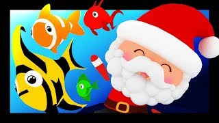 Les petits poissons dans leau version Noël  Comptines et chansons  Titounis [upl. by Enymsaj874]