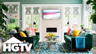 Tour the Great Room  Urban Oasis 2018  HGTV [upl. by Ainuj314]