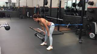 Stiff Leg Deadlift Tutorial  Alexia Clark [upl. by Hamian]