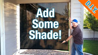 How To Hang Coolaroo Patio Shade  Add Privacy And Stay Cool [upl. by Hsepid139]