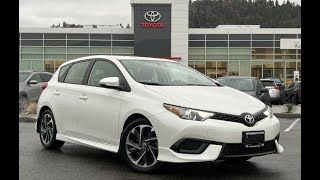 White 2018 Toyota Corolla iM Review  Kelowna Toyota [upl. by Leirrad]