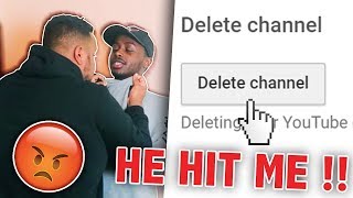 I deleted my best friends channel PRANK GONE WRONG [upl. by Nahtad]