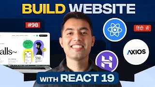 Build a Responsive MultiPage React 19 Website  Dynamic Routes Search Filters Axios API amp Deploy [upl. by Aniryt]