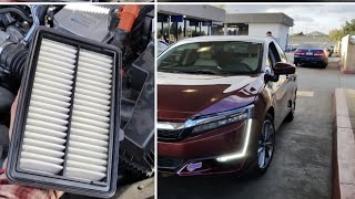 How to replace Honda Clarity Engine Air Filter [upl. by Atnicaj]