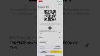 Cual es mi dirección de Billetera Bitcoin en Binance [upl. by Aerdnod]