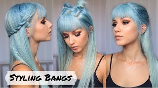 3 Awesome Hairstyles to Try with Bangs [upl. by Sliwa]