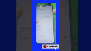 Samsung A12M12F12 How to change Font in your mobile Phone shorts beats tech samsung [upl. by Inej777]