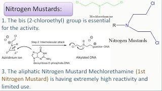 SAR of AnticancerAntineoplastic Drug Alkylating agents Nitrogen Mustard [upl. by Damle151]