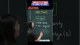 Formula Of Dipole Moment  QuickShot Chemistry  neetpreparationncertorganicchemistryneet2024 [upl. by Martguerita]