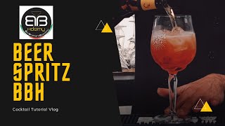 COME PREPARARE UN BEER SPRITZ  COCKTAIL CON LA BIRRA  Simone Gaudio Bar Trainer Barbrothershdemy [upl. by Mcfadden]