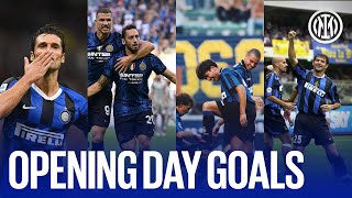 OPENING DAY GOALS  INTER HISTORY ⚫🔵⚽ [upl. by Epolenep]