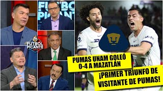 LOS PUMAS DESPERTARON GANARON por goleada al MAZATLÁN y vuelven a zona de Play In  Futbol Picante [upl. by Eicrad925]