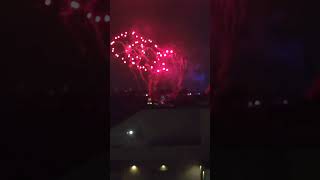 Juegos pirotécnicos 🎆 de Disneyland 🏰 desde mi habitación [upl. by Nolra]