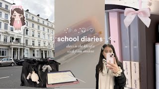 school diaries ♡₊˚・₊✧  days in the life of a sixth form student revising london trips etc [upl. by Ykcin]