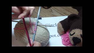 How to Knit pick up stitches in the middle of your knitting project [upl. by Lakin969]