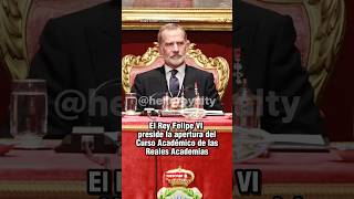 Rey Felipe VI preside la apertura del Curso Académico de las reales Academias reyfelipe felipevi [upl. by Foscalina]