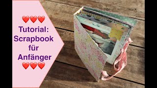 Scrapbook für Anfänger Tutorial Scrapbook Album für Beginner Scrapbook leicht gemacht 1 [upl. by Nnaylime585]