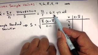 Variance and Standard Deviation Sample and Population Practice Statistics Problems [upl. by Josie]