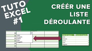 Tuto Excel 1  Comment faire une liste déroulante [upl. by Atnicaj]