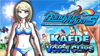 All Kaede Akamatsu Voice Clips • Danganronpa S Ultimate Summer Camp • All Voice Lines [upl. by Ainos]