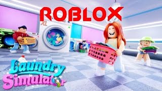 Roblox laundry simulator new update in Brookhaven [upl. by Nyliac850]