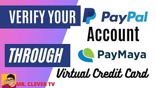 Verify Paypal account using Paymaya virtual credit card easy step 👍👍👍 [upl. by Natsyrt]