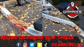 Repairing a galvanized boat trailer [upl. by Cecile]