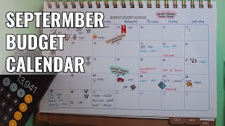 My Budget Calendar for September 2024 [upl. by Rahmann]