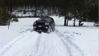 Jeep Grand Cherokee Quadradrive in the snow [upl. by Erik682]