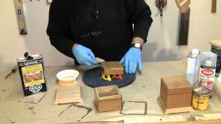 Finishing a One Piece Box  A woodworkwebcom woodworking video [upl. by Ebonee]