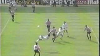 HUGO SANCHEZ  Gol Real Madrid vs Logroñes chilena [upl. by Oidacra]